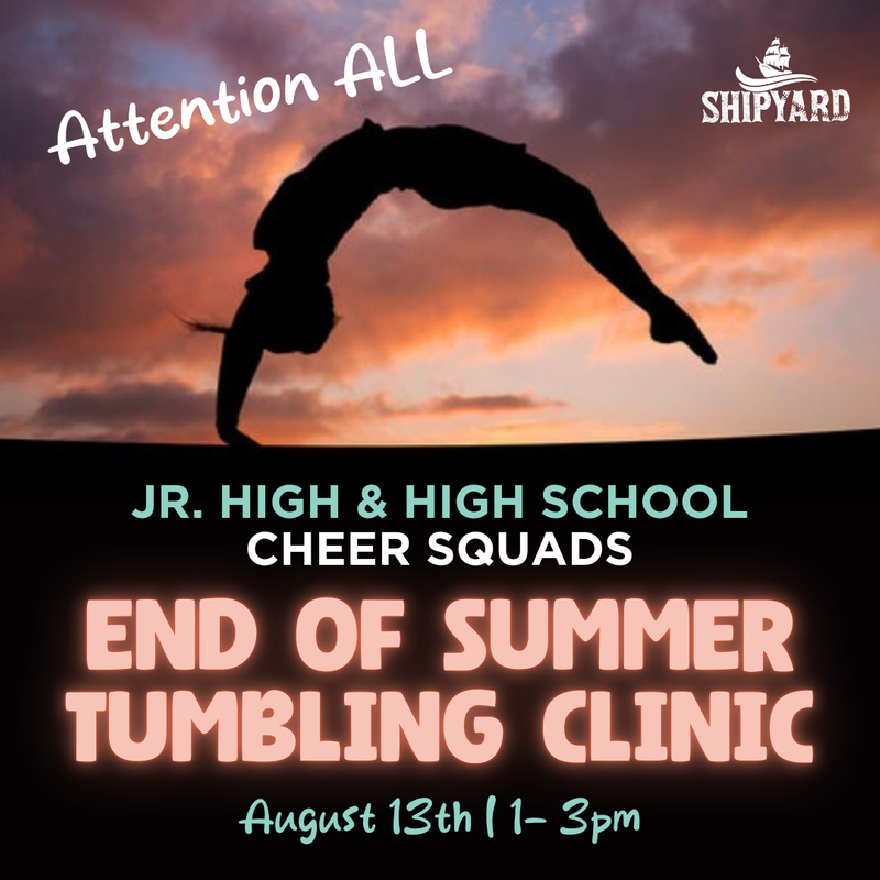 End of Summer Tumbling Clinic