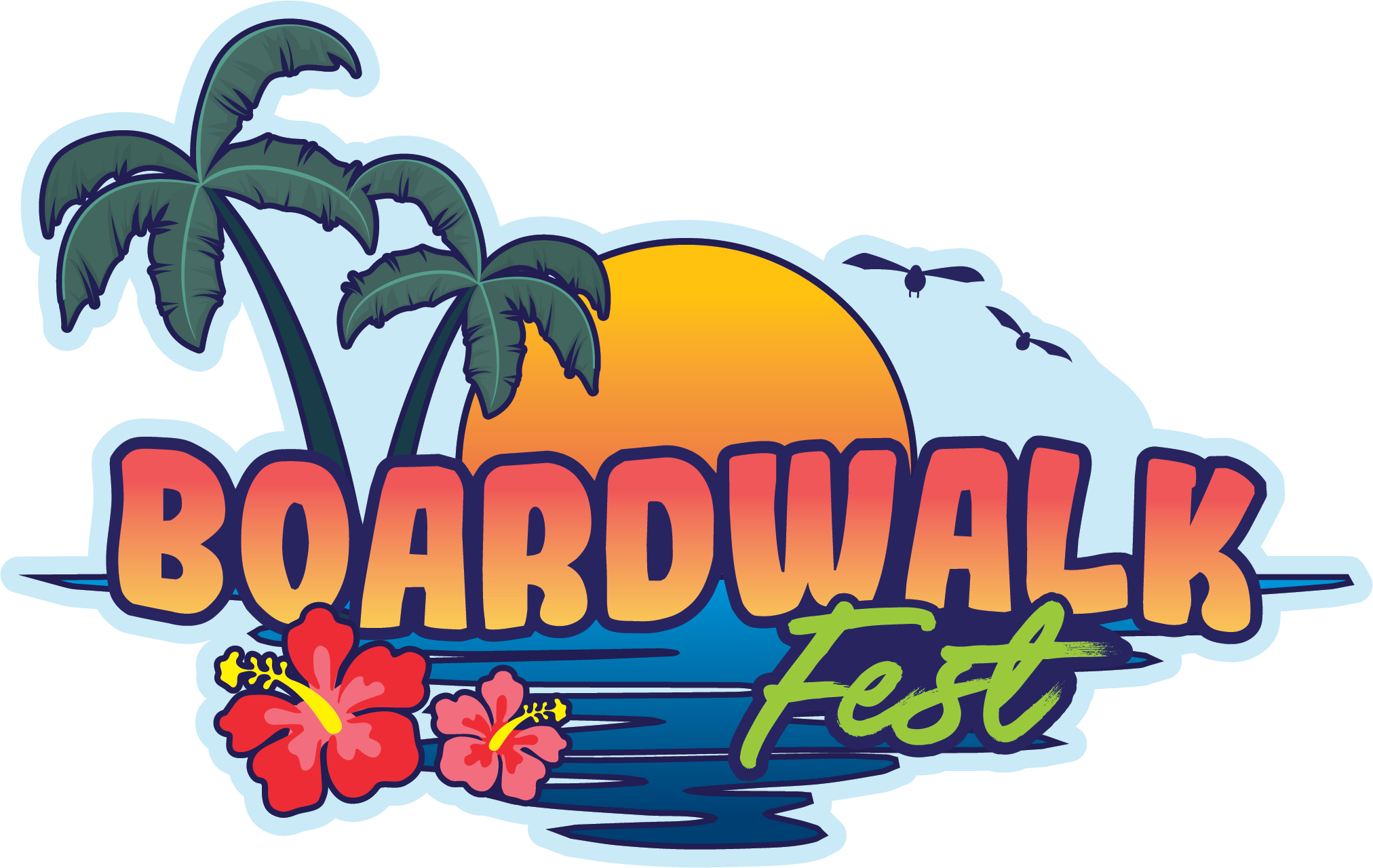 Boardwalk Fest Logo - FULL COLOR